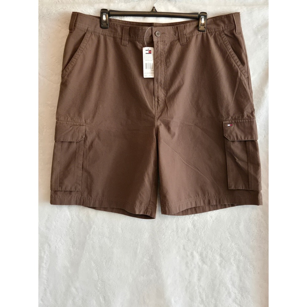 Tommy Hilfiger Mens Brown Ripstop Cargo Shorts Size 44 NEW 830616419 248